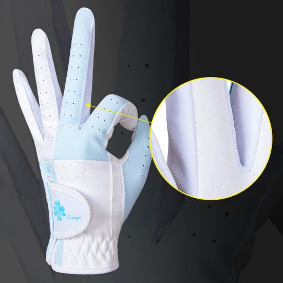 1 пара перчаток для гольфа с застежкой-лентой, износостойкие, нескользящие, дышащие, эластичные, впитывающие влагу перчатки, спортивные принадлежности