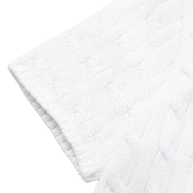 Polo Ralph Lauren Свитер с косами и воротником-поло Детские свитеры CWPOSWEY6820689-100