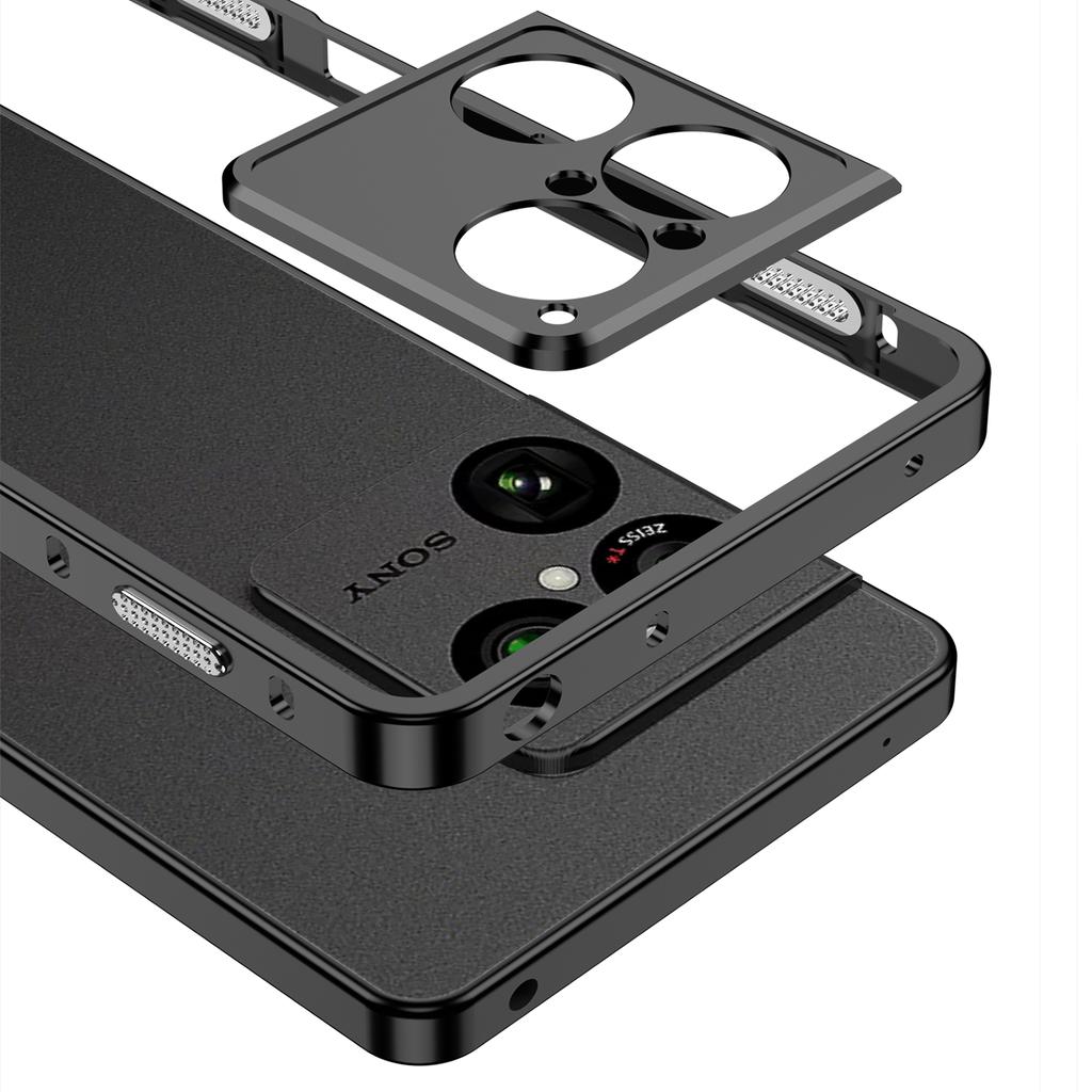 Detachable Buckle Case For Sony Xperia 1 VIII Aluminium Alloy Metal Frame Bumper Camera Protector Cover