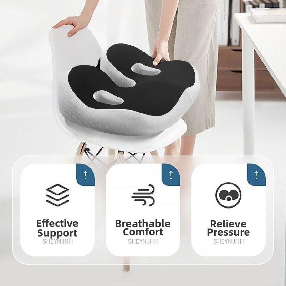 Эргономичная подушка для сиденья с облегчением седалищных бугров, ортопедическая подушка для сиденья с медленным восстановлением, сидячий