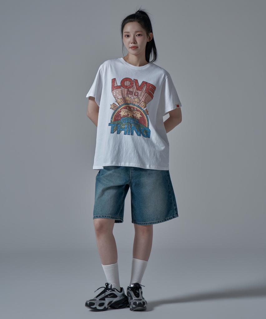 WAARFORWOMAN Wt-73 Love Short Sleeve T-Shirt_White