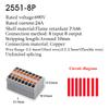 Push-In Wire Connectors Electrical Cable Terminal Block Multiple In/out DIN Rail Mount With Fixing Hole Spliceable DIY Connectio