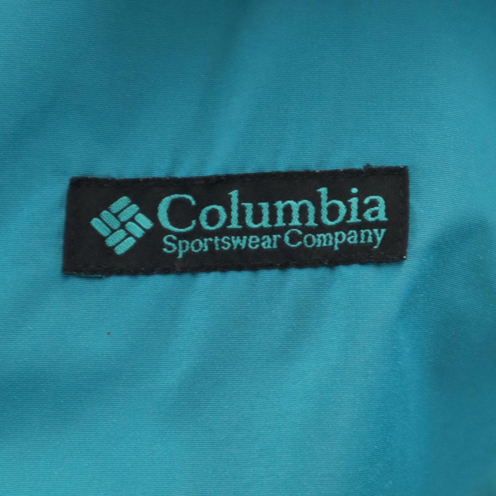 Columbia 90-е Старая куртка с длинным рукавом для улицы Зеленая система Флис на спине Мужская Б/У