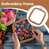 Большие пяльцы для вышивания, квадратные пяльцы для вышивания, круглые принадлежности для квилтинга, кольцо для вышивания в стиле ретро для