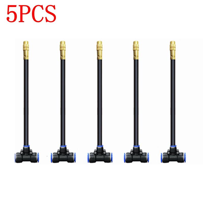 20-5 шт. свободно изгибающаяся латунная распылительная насадка с 8-миллиметровым шланговым тройником для распыления распылителя для полива в саду