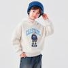DuoDuoJia Boys' Fleece-Lined Bear Print Hooded Sweatshirt