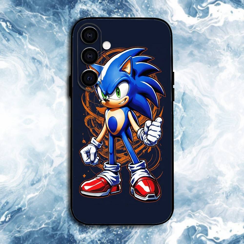 S-Sonic The H-Hedgehog Phone Case For Samsung Galaxy A91,80,73,72 ,71,53,52,32 ,31,22,21s,20,Soft Black Case