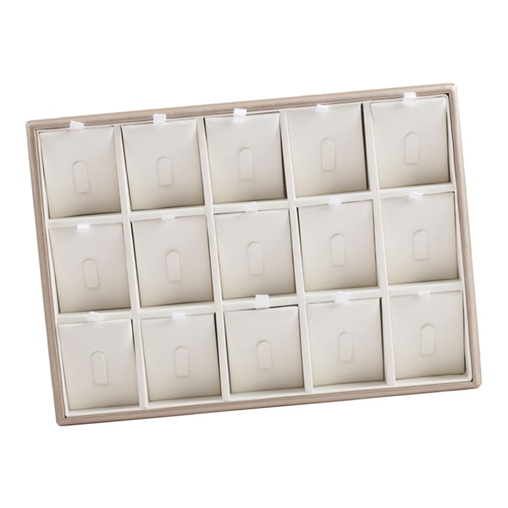 Штабелируемый лоток для ювелирных изделий из искусственной кожи, органайзер, ожерелье