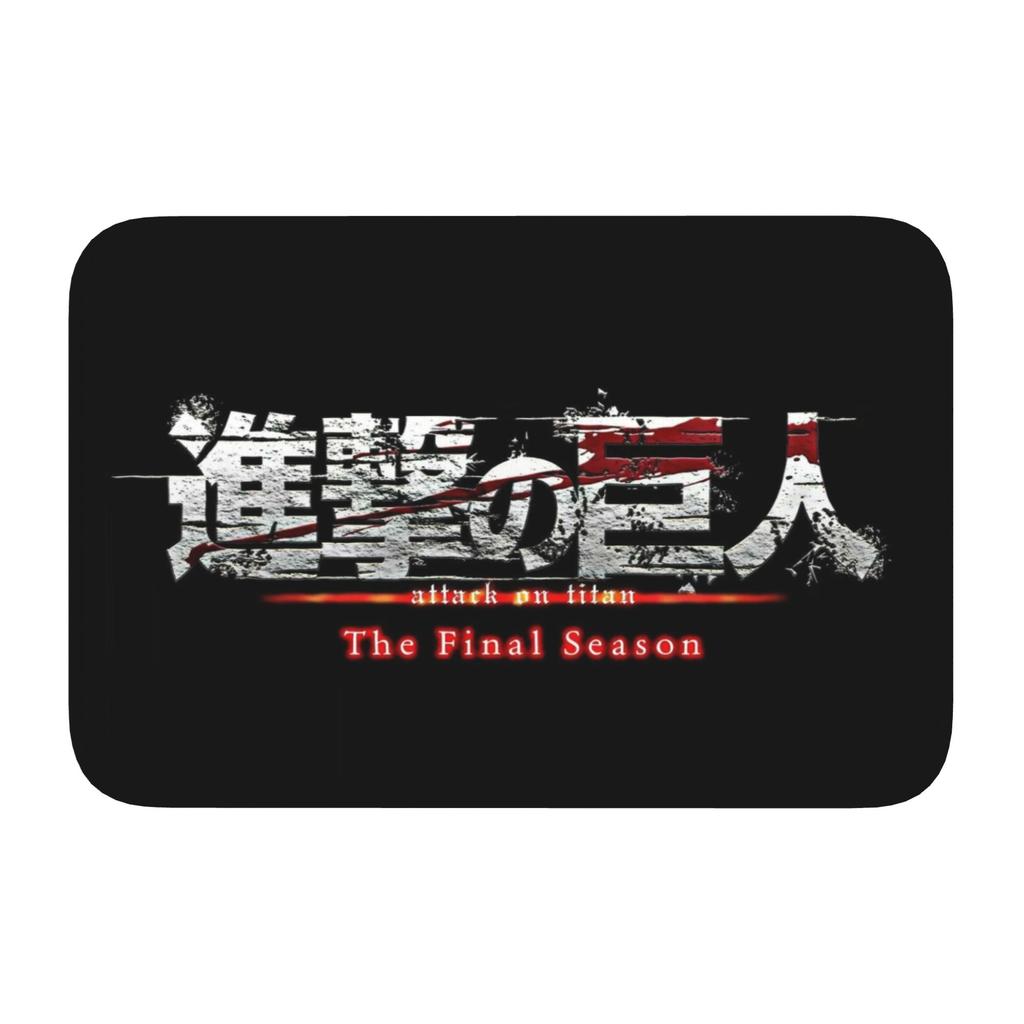 Custom Attackes on Titan Doormat Non-Slip Entrance Welcome Kitchen Bathroom Floor Door Mat Toilet Living Room Carpet Rug