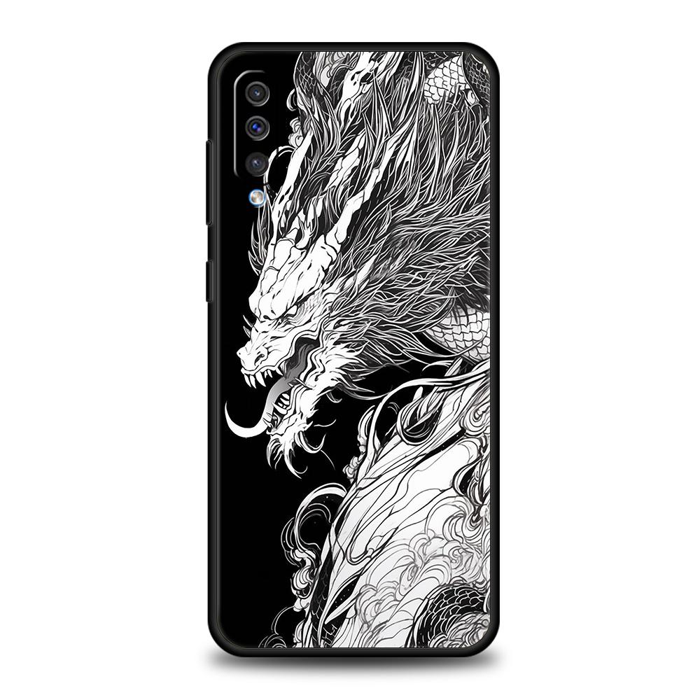 Чехол-бампер для телефона с китайским драконом для Samsung Galaxy A24 A13 A53 A73 A33 A22 A12 A02 A03 A05 A70 A50 A10 A20 5G Силиконовый чехол-сумка