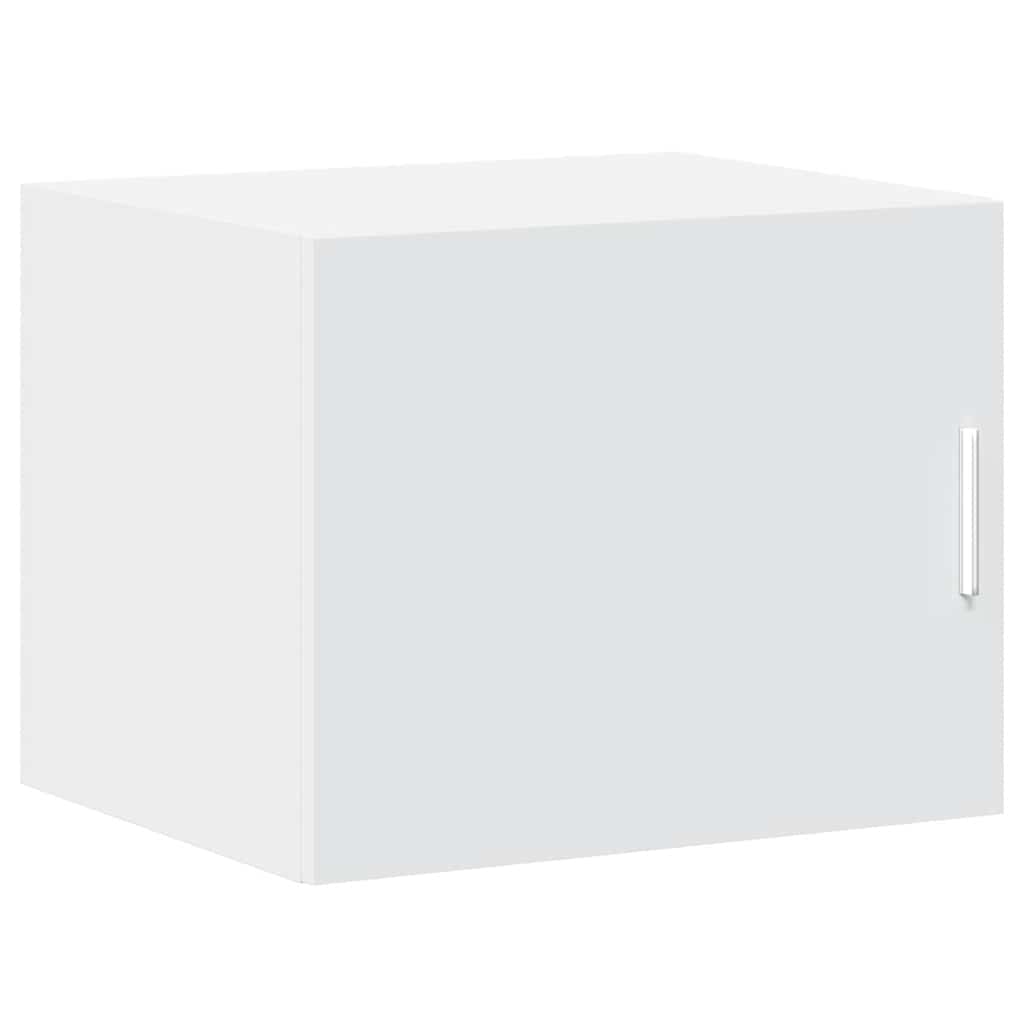 Tall Narrow Cabinet White 50 x 42.5 x 225 cm Particleboard