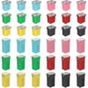 36Pcs Jcase Fuse Car Fuses Assortment Kit Automotive Tall/Standard and Low Profile Jcase Box Shaped Automotive Fuses for Trucks Cars and SUVs (20A,