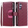 Чехол-кошелек со шнурком и молнией Bling для Samsung S25 Ultra S24 Plus S23 A16 A26 A36 A56 A15 A25 A35 A55 Кожаная книжка через плечо