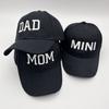 Модные Хлопковые Кепки с Вышивкой DAD MOM MINI Регулируемые Винтажные Родительские Унисекс Бейсболки Дышащие Повседневные Спортивные Козырьки Кепка