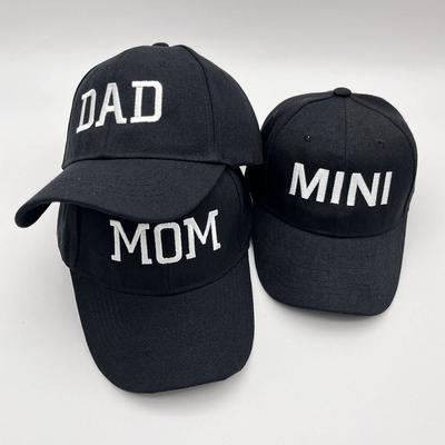 Модные Хлопковые Кепки с Вышивкой DAD MOM MINI Регулируемые Винтажные Родительские Унисекс Бейсболки Дышащие Повседневные Спортивные Козырьки Кепка