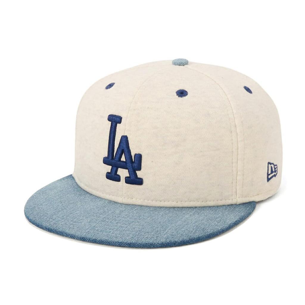 New Era Кепка 59FIFTY MLB Двухцветная LA Овсяный/Джинсовый 7 3/8 5950 OATMEAL LOSDOD OAT WDNM 14388838 NER36C1460