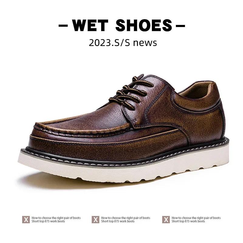 Модные туфли из натуральной кожи Plus 47 48 49 Классические мужские повседневные лоферы Повседневная рабочая обувь для вождения Повседневные мужские роскошные лоферы на платформе