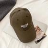 Wide Brim Baseball Cap Letter Embroidery Curved Brim Hat Ins Peaked Cap  Daily