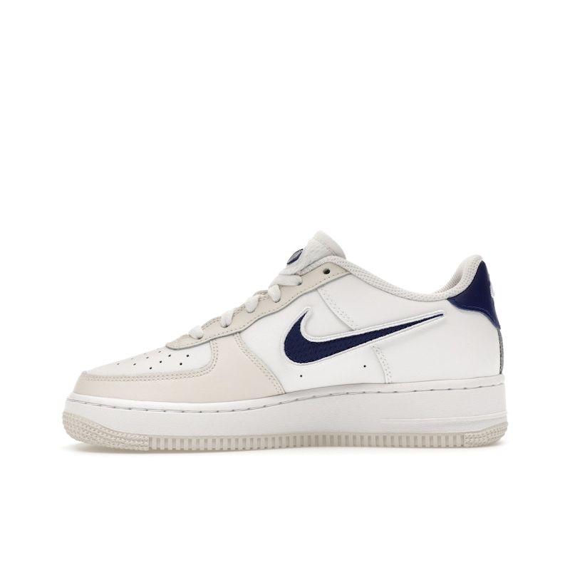 Nike Детские кроссовки Air Force 1 LV8 GS с 1972 года, белые, темно-королевские, темно-красные, HF5744-146