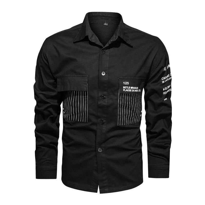 Весна и осень, новые мужские рубашки с длинными рукавами, повседневная рабочая одежда, модные, красивые повседневные топы, повседневные универсальные куртки.