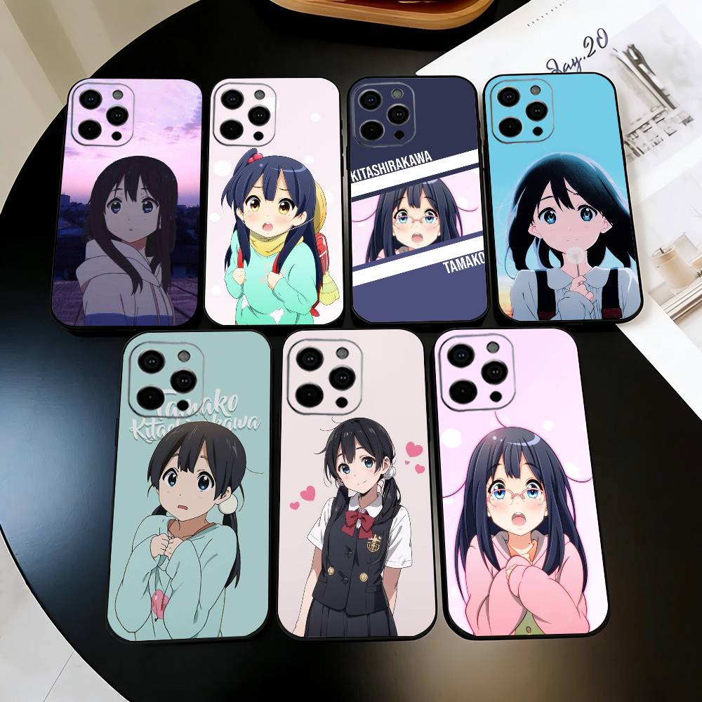 T-Tamako Market K-Kitashirakawa Phone Case For iPhone 17,16,15,14,13,12,11 Plus,Pro Max,XS,Soft Silicone Black Cover