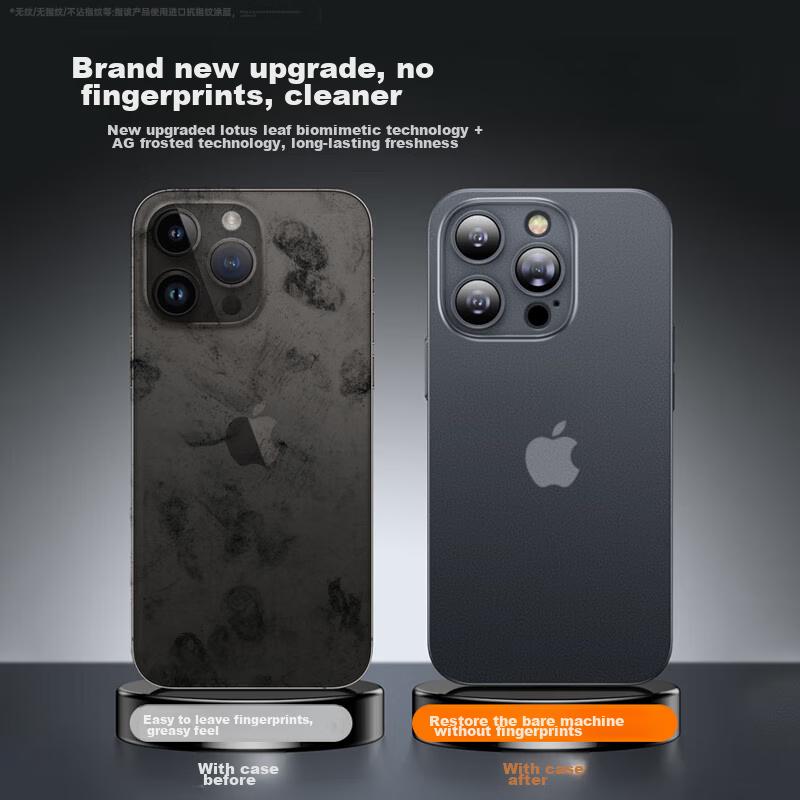 IPhone 16 Pro Max Case, Compatible with IPhone 16 Pro Max, Full Protection Ultra-Thin Frosted Semi-Transparent Shockproof Hard White