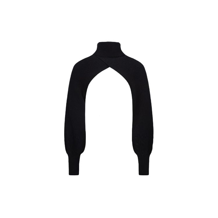 Evisu Черный вязаный свитер с воротником-стойкой и рукавами Women sweater Черный 2EAGNW1CN480FFWX