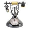 Vintage Telephone Alarm Clock Unique Elegant Accurate Time Bedside Clock Decoration for Home Cafe