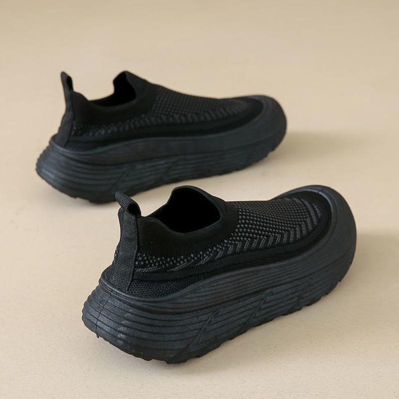 Women's Mesh Breathable Shoes Slip On High Platform Ladies Footwear Spring Autumn Y2k Fashion Walking Designer Luxury Light 39