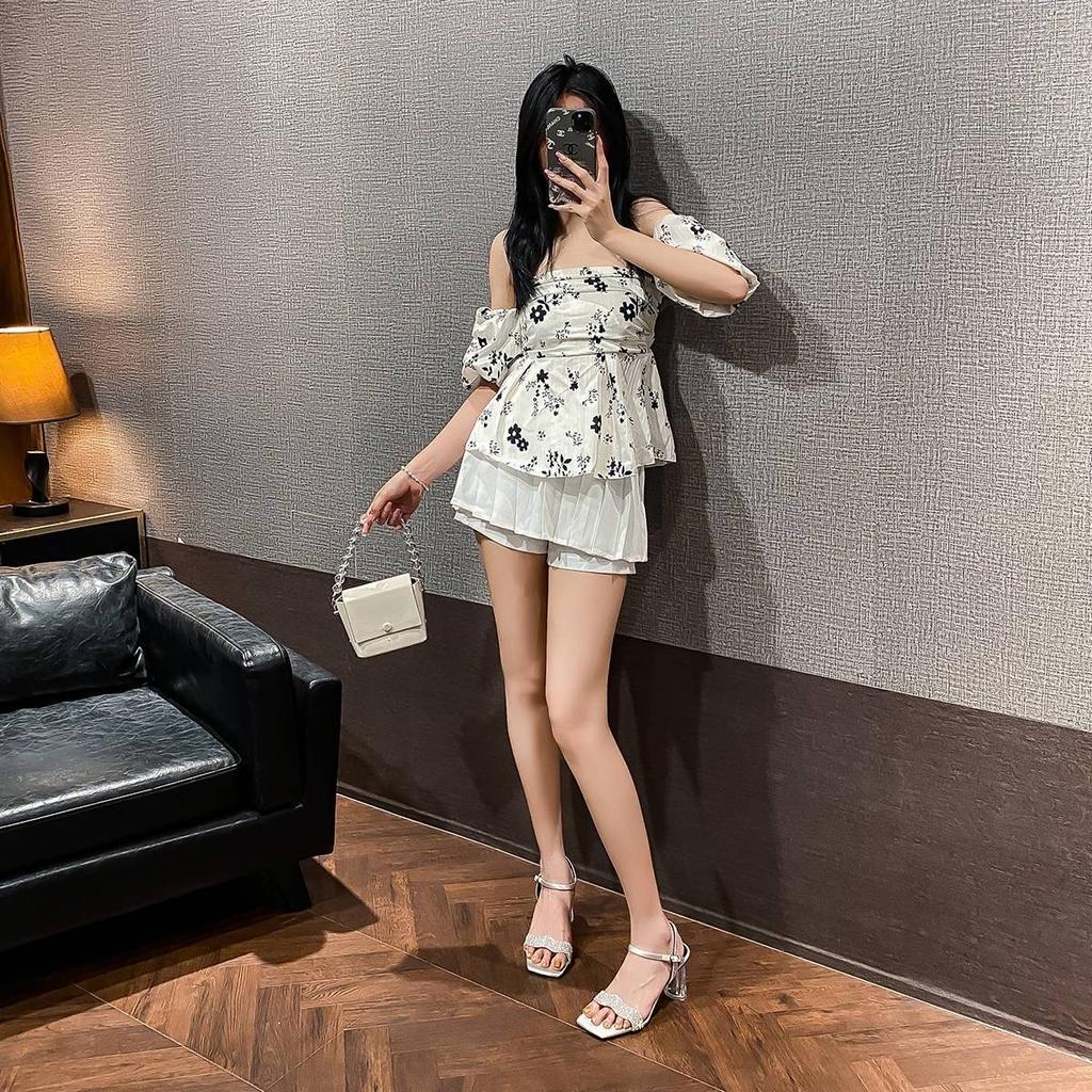 Новый летний дизайн туфли на высоком каблуке женская обувь квадратный носок нескользящие туфли-лодочки со стразами блестящие женские сандалии Zapatos Mujer