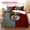 SL Benfica Pattern Bedding Quilt Set  Home Decoration  Gift (1 * duvet cover + 2 * pillowcase  without core)