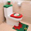 Set Decorative Products Christmas Decorations Toilet Mat Toilet Case Toilet Seat Cover Rug Set
