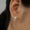 [Серебро 925 пробы] Серьги-гвоздики «Орешки» с застежкой-защелкой