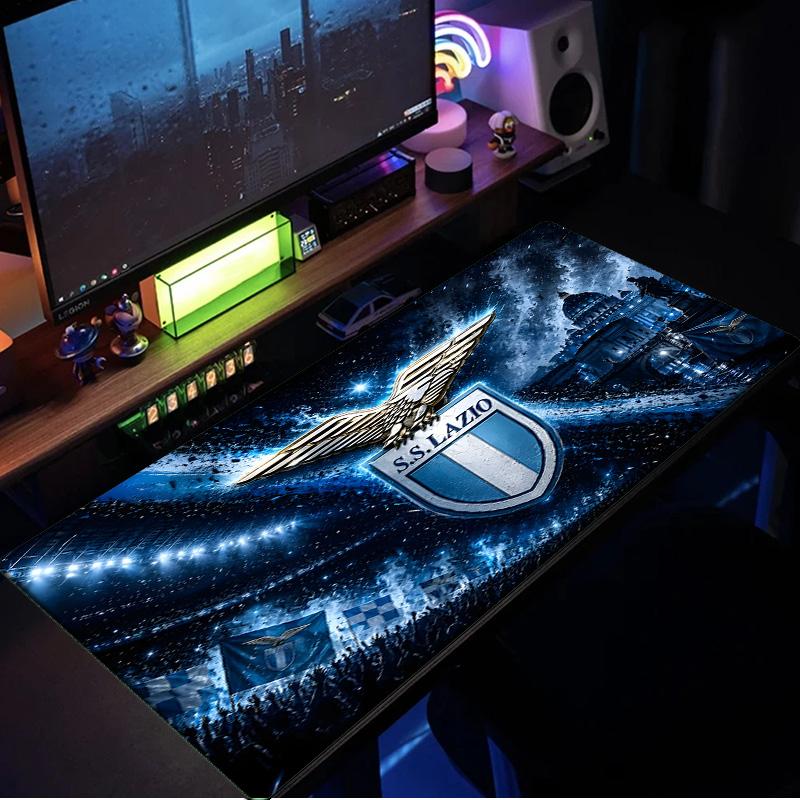 Lazio Football Club Emblem Mouse Pad, Rubber Base, Mouse Pad for Gamers and Office Use, Gaming Desk , Easy To Clean Mat Christmas fan gifts