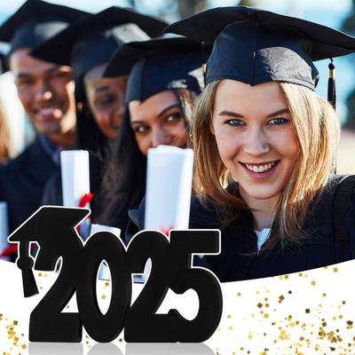 Выпускной 2025 года, фирменное украшение, устойчивая выпускная деревянная панель, поделки, настенное искусство, персонализированный логотип, реквизит