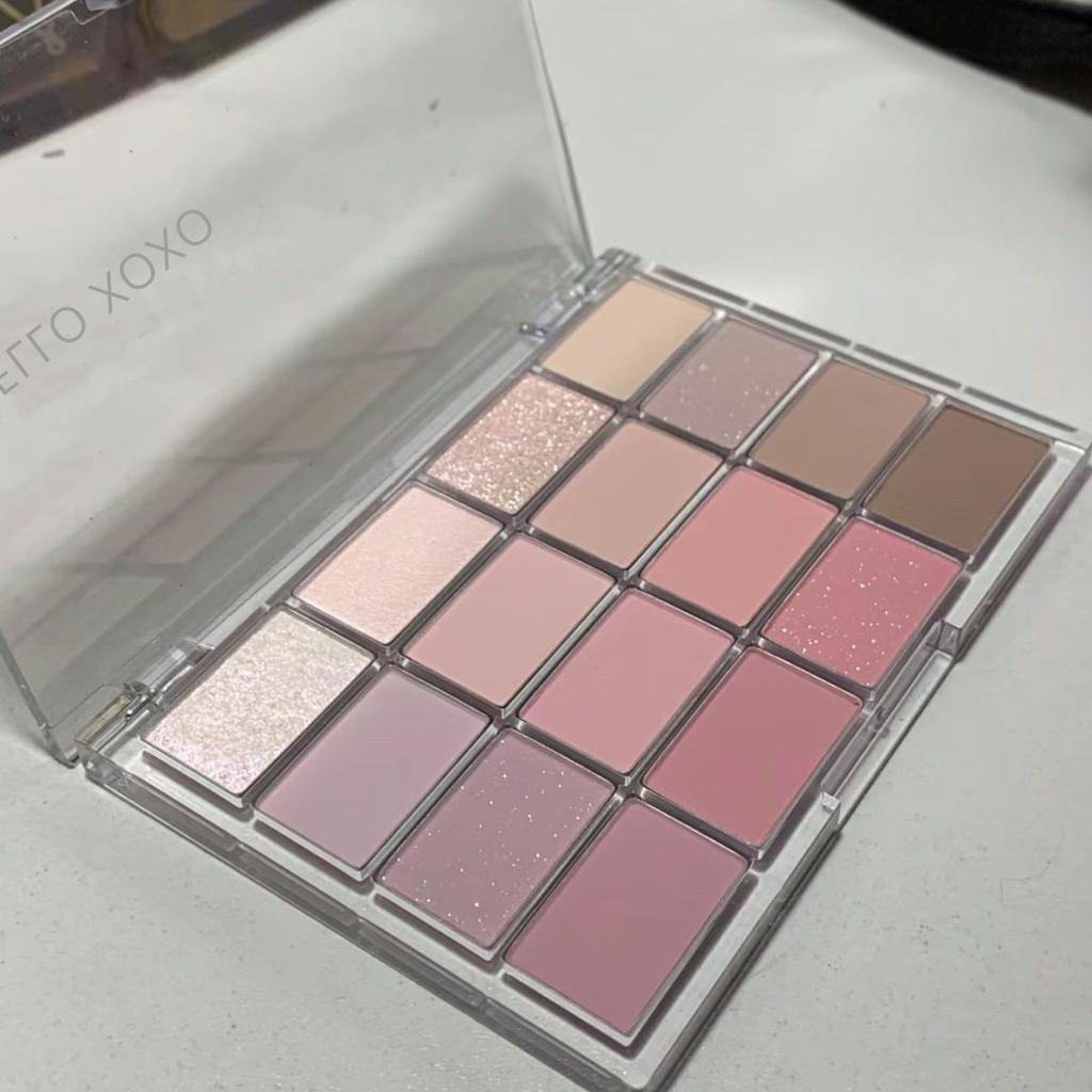 Палитра теней для век из 16 цветов, матово-розовые, земные тона, корейская палитра для ежедневного макияжа