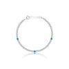 Браслет Lunne Серебро 925 Бирюзовый Наконечник 'Бриз' #Lsb24