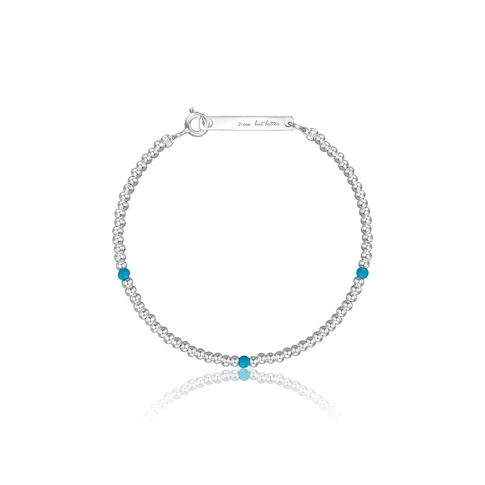 Браслет Lunne Серебро 925 Бирюзовый Наконечник 'Бриз' #Lsb24
