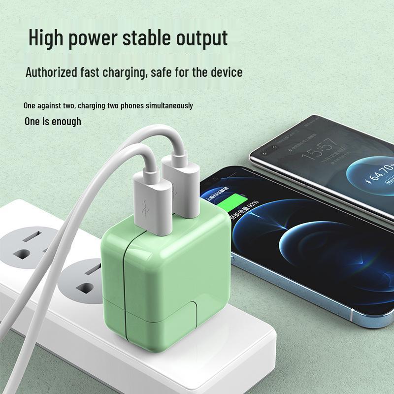 Сертифицированное 3C Двухпортовое USB-устройство быстрой зарядки 5В2А