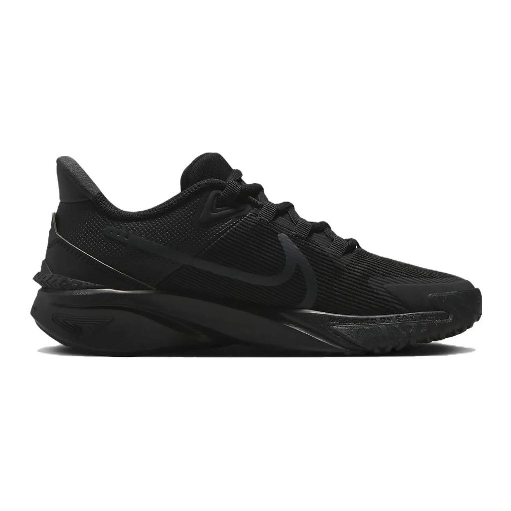 Nike Star Runner 4 Grade School 'Triple Black' (Unisex) Black / Black / Anthracite / Black Kids' Running Shoes DX7615 002