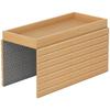 Bamboo Sofa Arm Tray, Foldable, Non-Slip Base, for Snacks Phones Drinks
