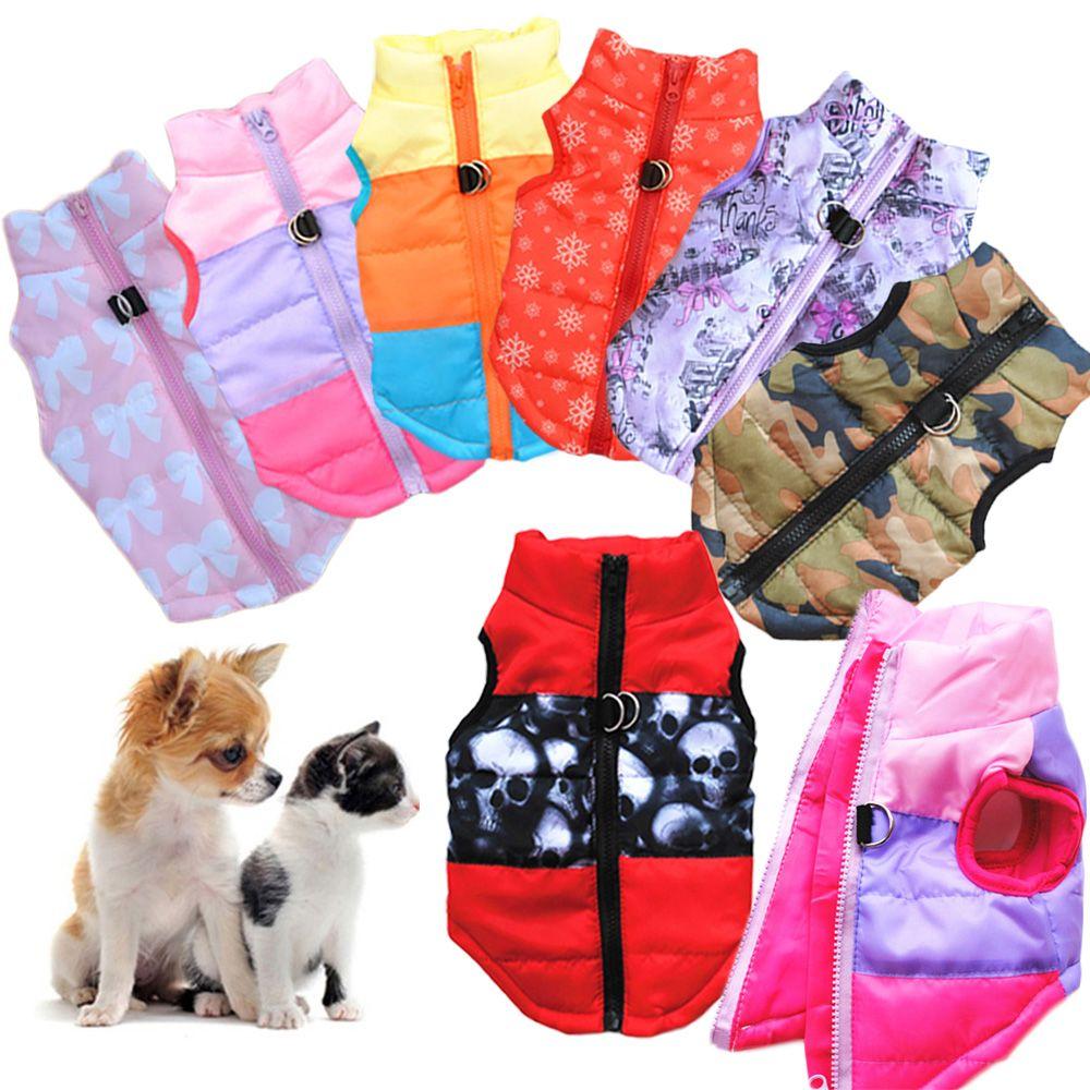Fashion Apparel Suit Jumpsuit Dog Vest Thickened Clothes Puppy Wadded Jacket Pet Warm Coat