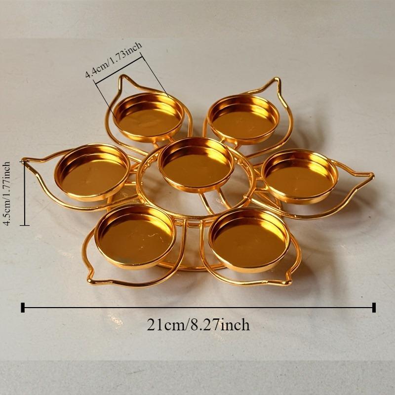 1 шт. Подсвечник для лампы «Лотос», домашний вечный светильник для Будды, семизвездочный подсвечник для масляной лампы, подсвечник