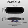 Oval 3 in 1 LED Tail Lights 68led Dynamic Flowing Turn Signal Light DRL Tail Running Light For Car Truck Trailer Lorry 12V 24V