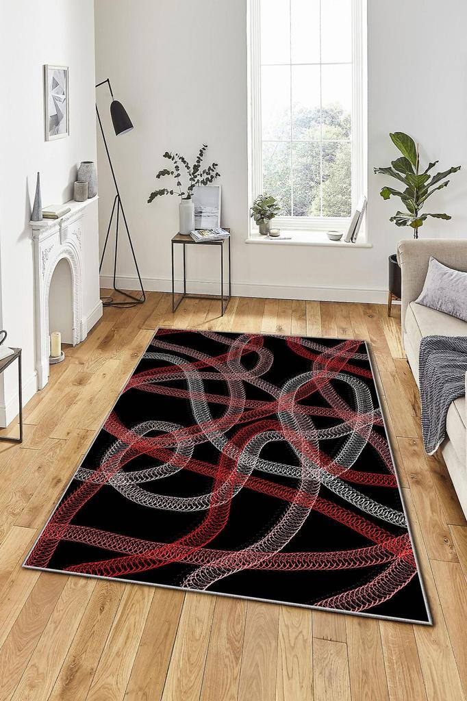 Современный домашний ковер с 3D-печатью, декоративный специальный дизайн, моющийся, нескользящий, устойчивый к пятнам мягкий коврик для спальни, гостиной