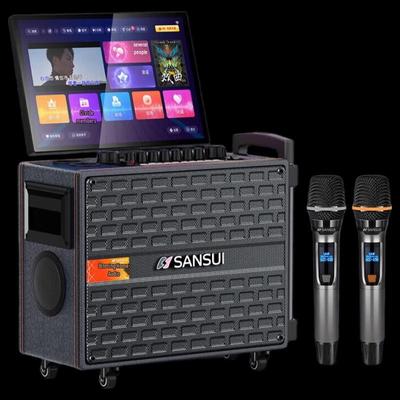 Портативная караоке-колонка SANSUI Q085 с дисплеем, штекер CN (адаптер в комплекте)