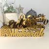 Золотые Украшения Ramadan Kareem Зеркальная Поверхность Настольное Украшение Фигурка Eid Mubarak Подарки
