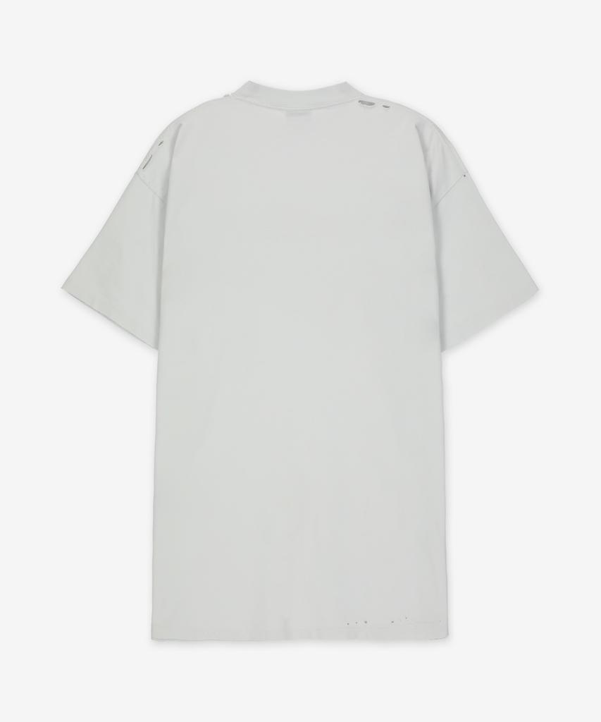 Ballensiaga 3B Liquified Oversized Short Sleeve T-Shirt - White / 787349Trvs89081
