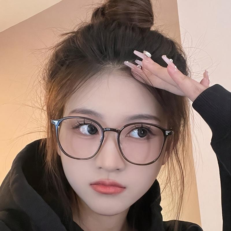 Новые минималистичные очки с круглой оправой, блокирующие синий свет, модные и универсальные очки с плоскими линзами