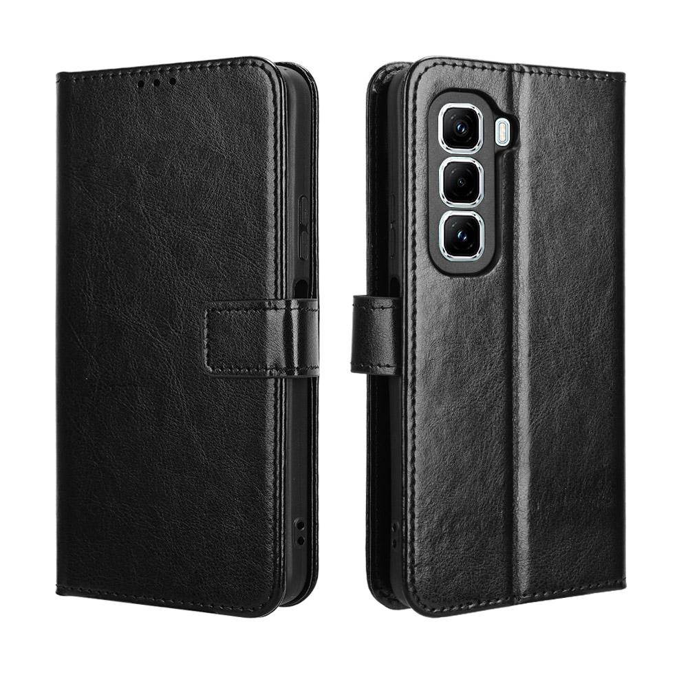for Infinix Hot 50 Pro 4G Wallet Case with Kickstand & Card Slots – Shockproof, Dustproof, Business Heavy Duty Flip Leather Cover